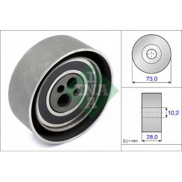 Натяжной ролик ременя ГРМ INA 531 0084 20