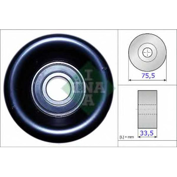 Натяжной ролик поликлинового ременя INA 531 0827 10