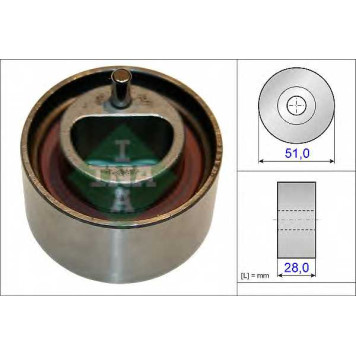 Натяжной ролик ременя ГРМ INA 531 0855 10