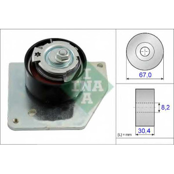 Натяжной ролик ременя ГРМ INA 531 0858 10