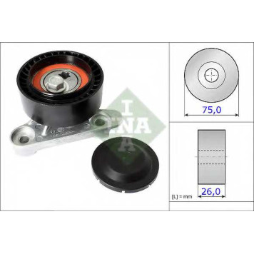 Натяжной ролик поликлинового ременя INA 531 0871 10