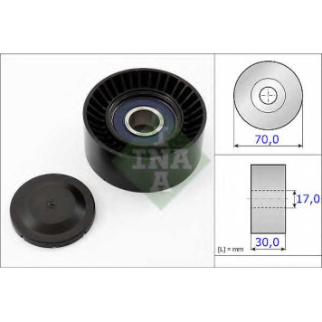 Натяжной ролик поликлинового ременя INA 531 0873 10