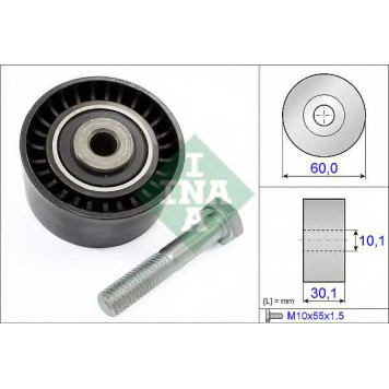 Паразитный / ведущий ролик зубчатого ремня INA 532 0020 10