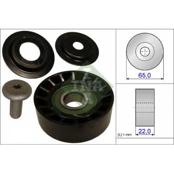 Паразитный / ведущий ролик поликлинового ременя INA 532 0639 10