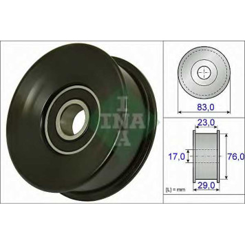 Паразитный / ведущий ролик поликлинового ременя INA 532 0730 10