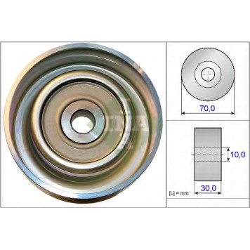 Паразитный / ведущий ролик поликлинового ременя INA 532 0738 10