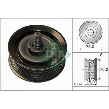 Паразитный / ведущий ролик поликлинового ременя INA 532 0744 10