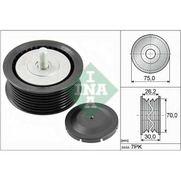 Паразитный / ведущий ролик поликлинового ременя INA 532 0800 10