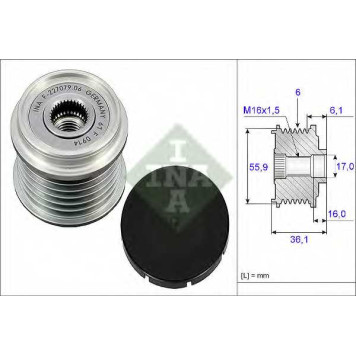 Механизм свободного хода генератора INA 535 0026 10