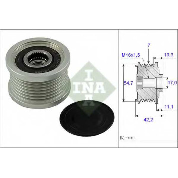 Механизм свободного хода генератора INA 535 0091 10