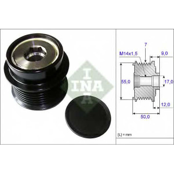Механизм свободного хода генератора INA 535 0198 10