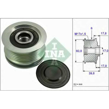 Механизм свободного хода генератора INA 535 0267 10