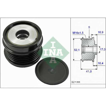 Механизм свободного хода генератора INA 535 0272 10