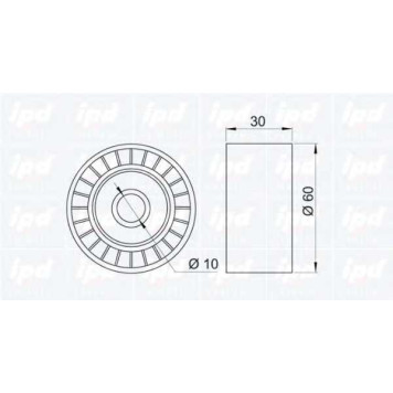 Паразитный / ведущий ролик поликлинового ременя IPD 15-0741-1