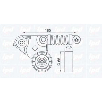 Натяжитель ремня IPD 15-3090-1