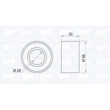 Натяжной ролик ременя ГРМ IPD 15-3236-1