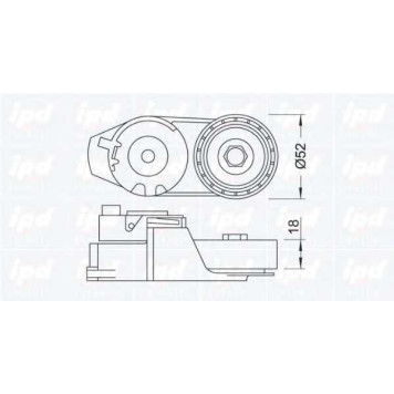 Натяжитель ремня IPD 15-3269-1