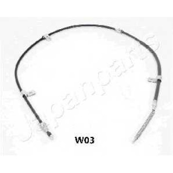 Трос стояночной тормозной системы JAPANPARTS BC-W03