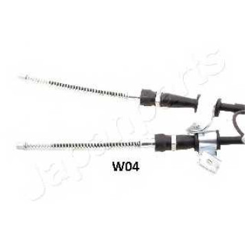 Трос стояночной тормозной системы JAPANPARTS BC-W04