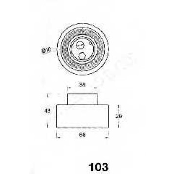 Натяжитель ремня ГРМ JAPANPARTS BE-103-1
