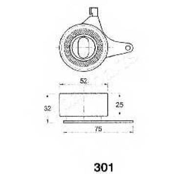 Натяжитель ремня ГРМ JAPANPARTS BE-301-1