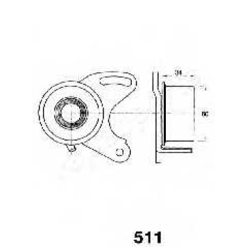 Натяжитель ремня ГРМ JAPANPARTS BE-511-1