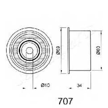 Натяжитель ремня ГРМ JAPANPARTS BE-707-1