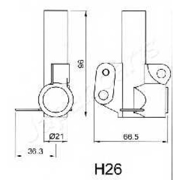 Натяжитель ремня ГРМ JAPANPARTS BE-H26-1