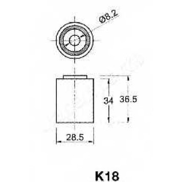Натяжитель ремня ГРМ JAPANPARTS BE-K18-1