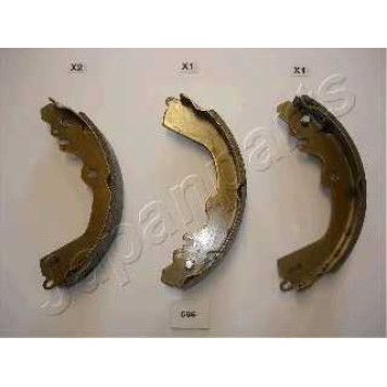 Комплект тормозных колодок задний для MITSUBISHI CARISMA, COLT, GALANT, LANCER, SPACE RUNNER <b>JAPANPARTS GF-586AF</b>