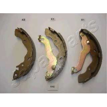 Комплект тормозных колодок задний для HYUNDAI ELANTRA(XD), MATRIX(FC) <b>JAPANPARTS GF-592AF</b>