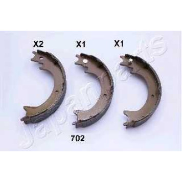 Комплект колодок стояночной тормозной системы JAPANPARTS GF-702AF