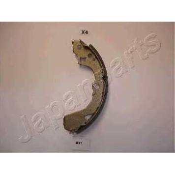 Комплект тормозных колодок задний для DAIHATSU APPLAUSE(A101,A111) / SUBARU JUSTY(JMA,MS) / SUZUKI BALENO(EG), LIANA(ER), SWIFT(AH,AJ,EA,MA) <b>JAPANPARTS GF-811AF</b>