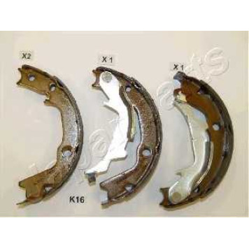 Комплект тормозных колодок задний для HYUNDAI GETZ(TB), i20(PB,PBT), SONATA(EF), XG(XG) / KIA MAGENTIS(GD), SOUL(AM) <b>JAPANPARTS GF-K16AF</b>