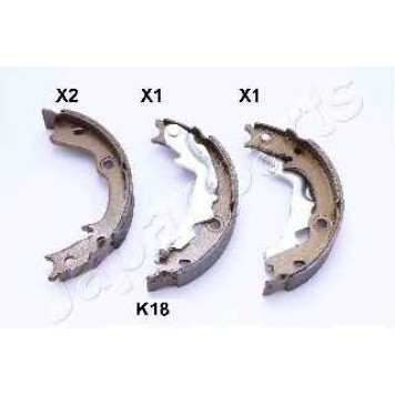Комплект колодок стояночной тормозной системы JAPANPARTS GF-K18AF