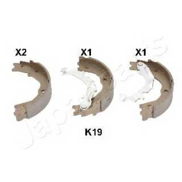Комплект колодок стояночной тормозной системы JAPANPARTS GF-K19AF