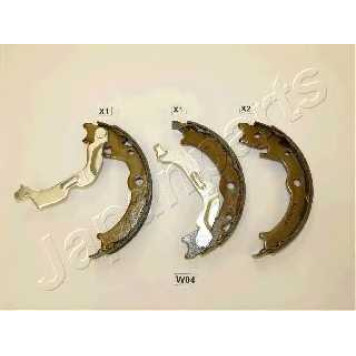 Комплект колодок стояночной тормозной системы JAPANPARTS GF-W04AF