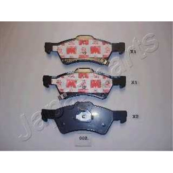 Колодки тормозные дисковые передний для CHRYSLER VOYAGER(RG,RS) <b>JAPANPARTS PA-002AF</b>