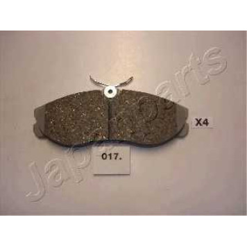 Колодки тормозные дисковые передний для NISSAN SERENA(C23M), TERRANO(R20), VANETTE(HC 23) <b>JAPANPARTS PA-017AF</b>