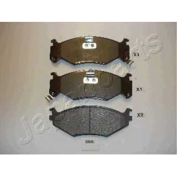 Колодки тормозные дисковые передний для CHRYSLER DAYTONA, LE BARON, SARATOGA, VOYAGER(ES) <b>JAPANPARTS PA-060AF</b>