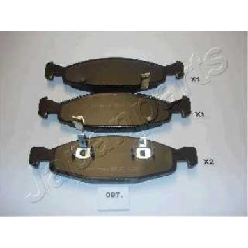 Колодки тормозные дисковые передний для JEEP GRAND CHEROKEE(WG,WJ) <b>JAPANPARTS PA-097AF</b>