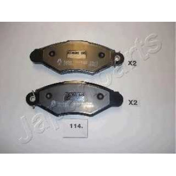 Колодки тормозные дисковые передний для NISSAN KUBISTAR(X76) <b>JAPANPARTS PA-114AF</b>