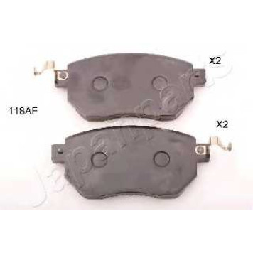 Колодки тормозные дисковые передний для INFINITI FX / NISSAN MURANO(Z50) <b>JAPANPARTS PA-118AF</b>