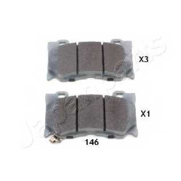 Колодки тормозные дисковые передний для INFINITI FX / NISSAN 370 Z(Z34) <b>JAPANPARTS PA-146AF</b>