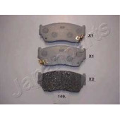 Колодки тормозные дисковые передний для NISSAN 100 NX(B13), PULSAR(N14), SUNNY(N14) <b>JAPANPARTS PA-149AF</b>