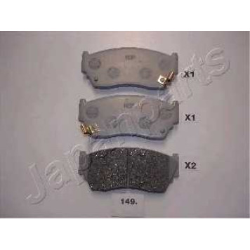 Колодки тормозные дисковые передний для NISSAN 100 NX(B13), PULSAR(N14), SUNNY(N14) <b>JAPANPARTS PA-149AF</b>