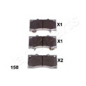 Колодки тормозные дисковые для NISSAN PATROL(Y62) <b>JAPANPARTS PA-158AF</b>