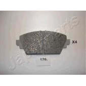 Колодки тормозные дисковые передний для HONDA ACCORD(CF,CG,CH,CK) / NISSAN ALMERA TINO(V10), PRIMERA(P12,WP12) <b>JAPANPARTS PA-176AF</b>