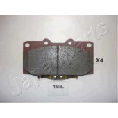 Колодки тормозные дисковые передний для NISSAN 200 SX(S14) / SUBARU IMPREZA(GD,GG) <b>JAPANPARTS PA-188AF</b>
