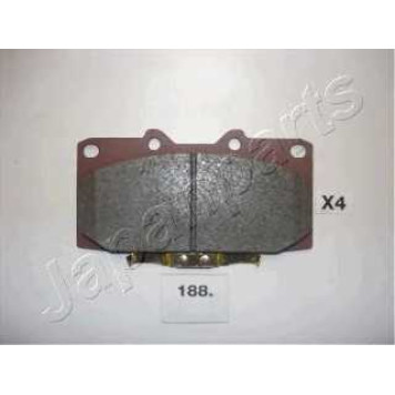 Колодки тормозные дисковые передний для NISSAN 200 SX(S14) / SUBARU IMPREZA(GD,GG) <b>JAPANPARTS PA-188AF</b>